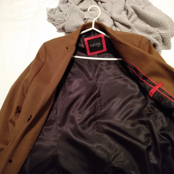 Vizoni Uomo Men's Long coat wool blend, new - Picture 2 of 5